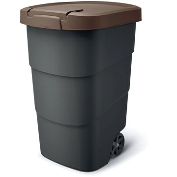 

Prosperplast Popelnice Wheeler 95 l antracit s hnědým víkem