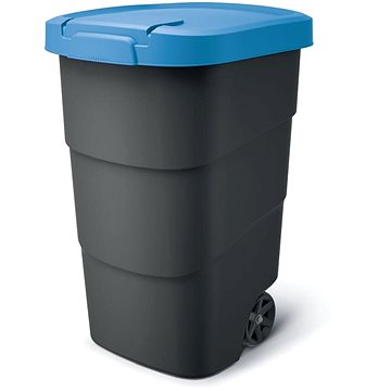 

Prosperplast Popelnice Wheeler 95 l antracit s modrým víkem