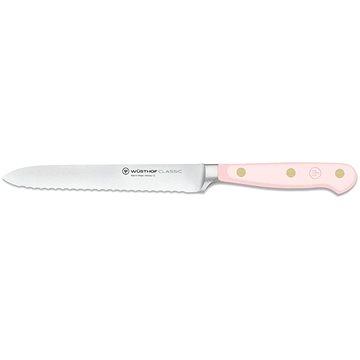 

WÜSTHOF CLASSIC COLOUR Nůž na uzeniny s vlnkovaným ostřím, Pink Himalayan Salt, 14 cm