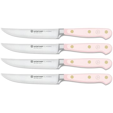 

WÜSTHOF CLASSIC COLOUR Sada 4 nožů na steaky, Pink Himalayan Salt, 12 cm