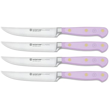 

WÜSTHOF CLASSIC COLOUR Sada 4 nožů na steaky, Purple Yam, 12 cm