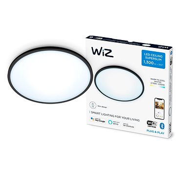 

WiZ Tunable White SuperSlim stropní svítidlo 14W černé