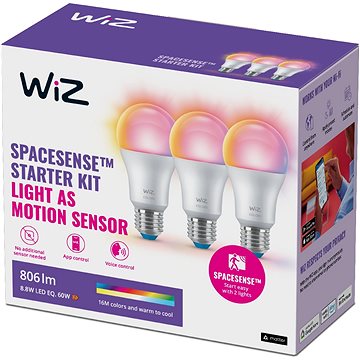 

Wi-Fi BLE 60W A60 E27 822-65 RGB 3CT/6