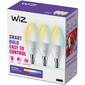

Wi-Fi BLE 40W C37 E14 927-65 TW 3CT/6