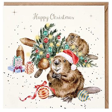 Wrendale Designs Vánoční bobříci