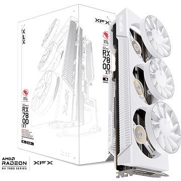 XFX Quicksilver AMD Radeon RX 7800 XT Magnetic Air Arctic White