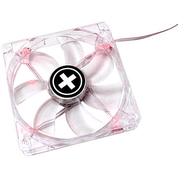 

XILENCE ventilátor 120 × 120 × 25 mm, transparentní, červené LED, DMI, série Performance C