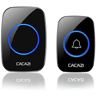

CACAZI A10 bezdrátový 1x přijímač + 1x tlačítko - černý