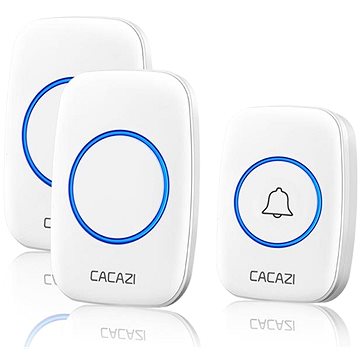 

CACAZI A10 bezdrátový 2x přijímač + 1x tlačítko - bílý