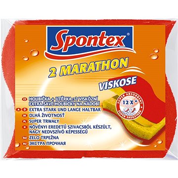 SPONTEX Marathon viskózní houbička na nádobí 2 ks - Houbička na nádobí