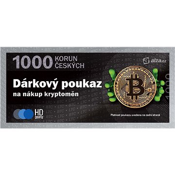 Elektronický poukaz na nákup Bitcoinu a dalších kryptoměn  v hodnotě 1000 Kč - Voucher
