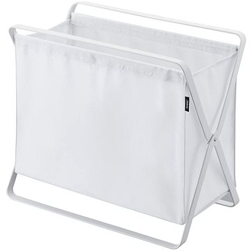 

Yamazaki Skládací úložný koš Tower 3544, kov/polyester, š.46 cm, bílý