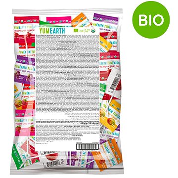 

YumEarth BIO Ovocná lízátka - velké balení 100 ks, mix 8 příchutí, 600 g