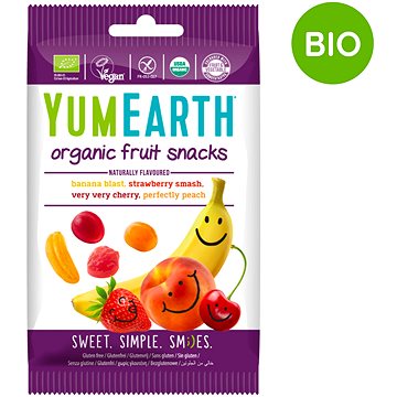 

YumEarth BIO Ovocné želé bonbony - mix příchutí, 50 g