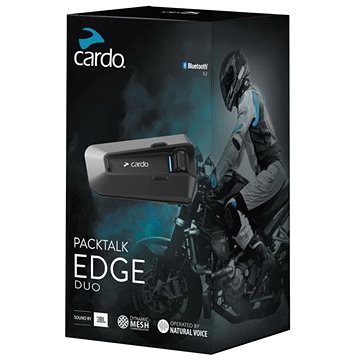 Cardo PackTalk Edge Duo interkom na motocykl pro 2 osoby