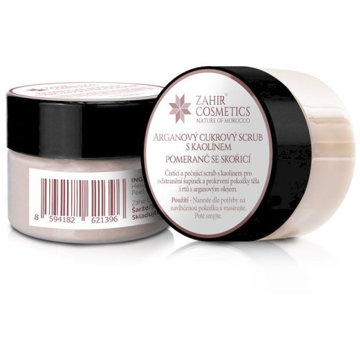

Záhir cosmetics Arganový cukrový scrub s kaolínem 25 ml pomeranč se skořicí