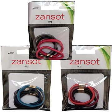 

Zansot 3× elastické gumičky do vlasů 4 ks vícebarevné