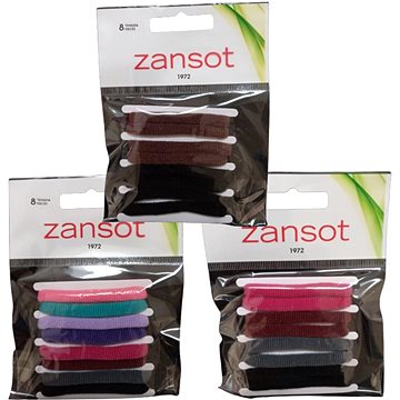 

Zansot 3× elastické gumičky do vlasů, tkanina 8 ks vícebarevné 1