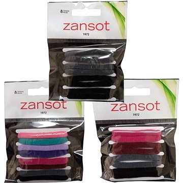 

Zansot 3× elastické gumičky do vlasů, tkanina 8 ks vícebarevné 2