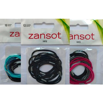

Zansot 3× elastické gumičky do vlasů, 12 ks, vícebarevné 2