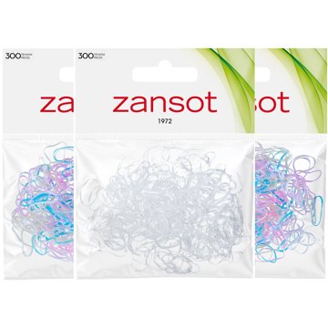 

Zansot 3× mini gumičky do vlasů, 300 ks, vícebarevné 2