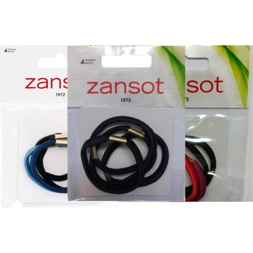 

Zansot 3× elastické gumičky do vlasů, 4 ks, vícebarevné 1