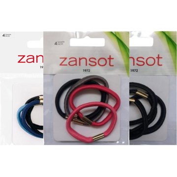 

Zansot 3× elastické gumičky do vlasů, 4 ks, vícebarevné 2
