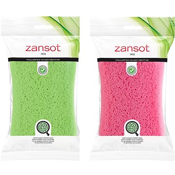 

ZANSOT Řecká měkká tělová houba 2 ks červená, zelená