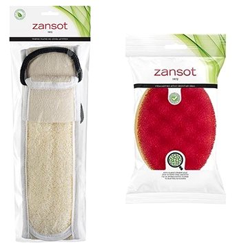 

Zansot Peeling na záda s egyptskou lufou + Oboustranná oválná tělová houba