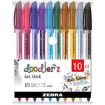 

ZEBRA PEN Doodler´z s glitry - sada 10 ks