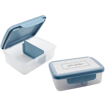 

ZDRAVÁ LAHEV SCANDI Zdravá sváča box šedomodrá