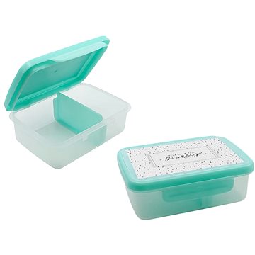 ZDRAVÁ LAHEV SCANDI Zdravá sváča box tyrkys
