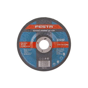 

Kotouč na kov brusný O 125 x 6,4 x 22,2 mm, FESTA