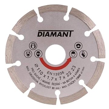 

Kotouč diamantový segment O 150 x 22.2 mm, DIAMANT