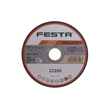 

Kotouč řezný kov O 125 x 1 mm, FESTA INDUSTRY
