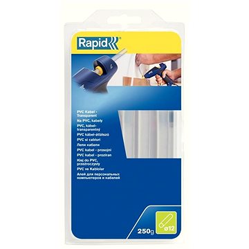 

Lepidlo tavné na PVC a kabely, O 12 mm, 250 g, transparentní, blistr, RAPID
