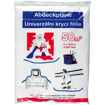 

Fólie krycí univerzální, 4 x 12,5 m, 0,007 mm