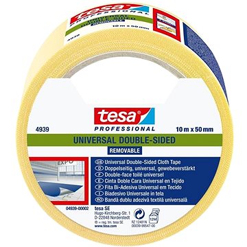 

Páska oboustranná lepicí 4939, 10 m x 50 mm, odstranitelná, bílá