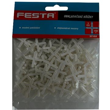 

Křížky obkladačské plastové, 3 mm, 150 ks
