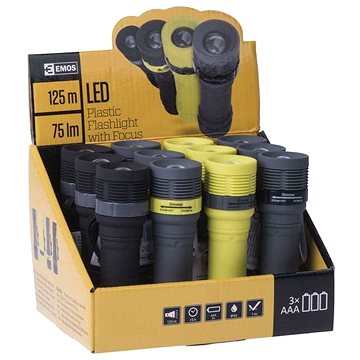 

Svítilna LED 3W, plastová, display box