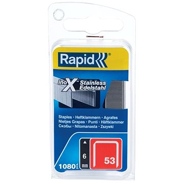 

RAPID Spony 53/6mm, 1080ks, nerez, blistr