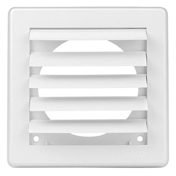 

Mřížka větrací gravitační VM, 175 x 175 mm G/125 mm, bílá 0233