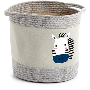 

ZELLER Dětský úložný box motiv zebra, bavlněný 30 × 30 cm