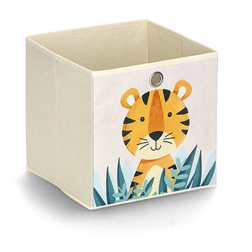 

Zeller Dětský úložný box textilní, béžový, motiv tygr 28 × 28 × 28 cm