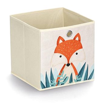 

Zeller Dětský úložný box textilní, béžový, motiv liška 28 × 28 × 28 cm