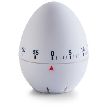 

ZELLER Minutka mechanická bílá, plast 6 × 7,7 cm