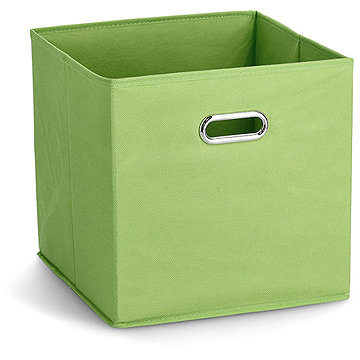

ZELLER Úložný box do kallaxu textilní, 32 × 32 × 32 cm, zelený