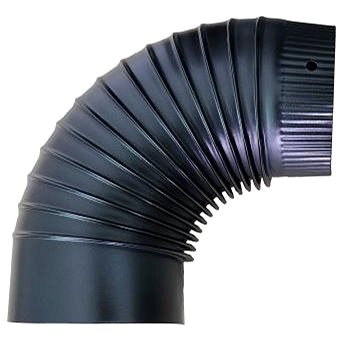 

ŽEMINI Koleno kouřovodu 90°, průměr 150 mm, smalt - černý