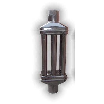 

Žemini, výměník tepla L1000 E, průměr 120 mm, hnědý smalt