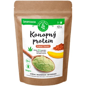 

Zelená země Konopný protein 125g - kakao s banánem